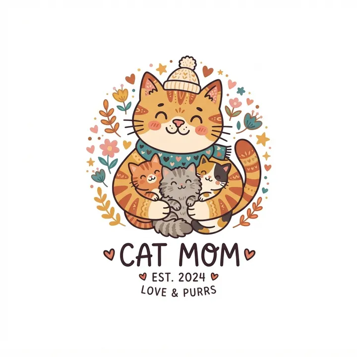 Personalized Cat Mom Tote Bag — AI design