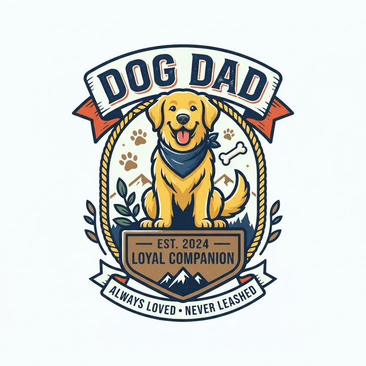 Personalized Dog Dad Shirt — KI-Design