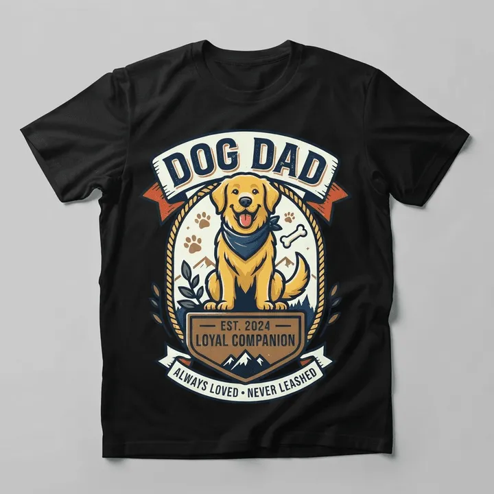 Personalized Dog Dad Shirt — Dein Ergebnis