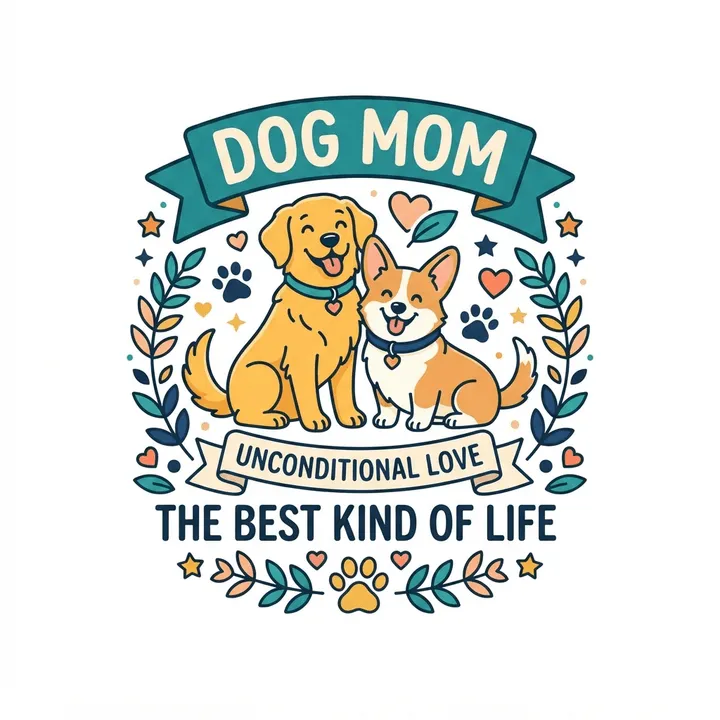 Personalized Dog Mom Sweatshirt — AI design