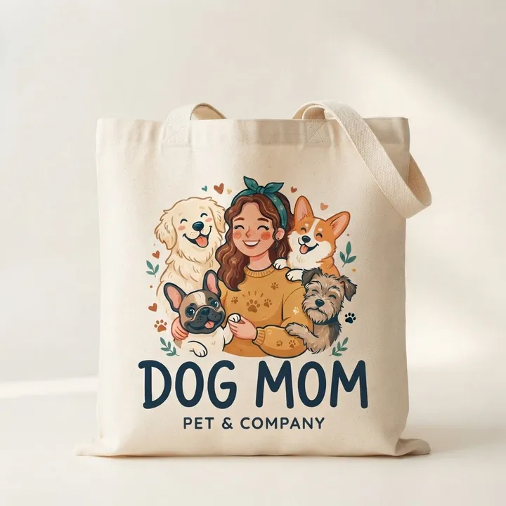 Personalized Dog Mom Tote Bag — Dein Ergebnis