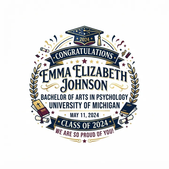 Personalized Graduation Gift Mug — KI-Design