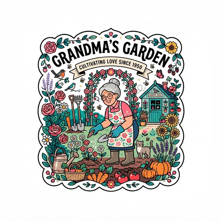 Personalized Grandma Garden Mug — AI design