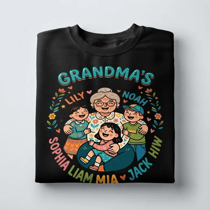 Personalized Grandma Sweatshirt With Grandkids Names — Your result