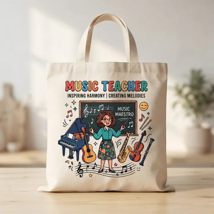 Personalized Music Teacher Tote Bag — Your result