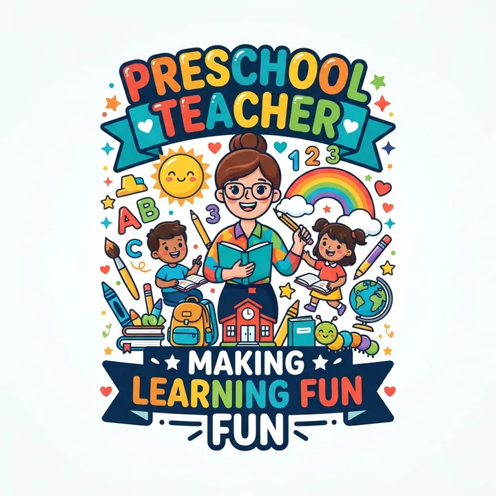 Personalized Preschool Teacher Mug — KI-Design
