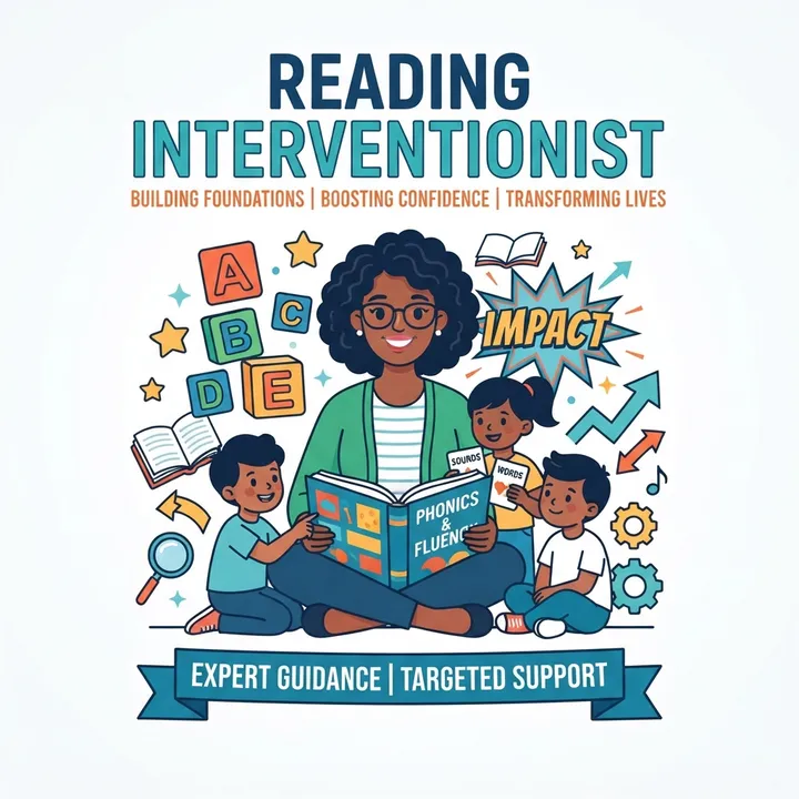 Personalized Reading Interventionist Tote — KI-Design