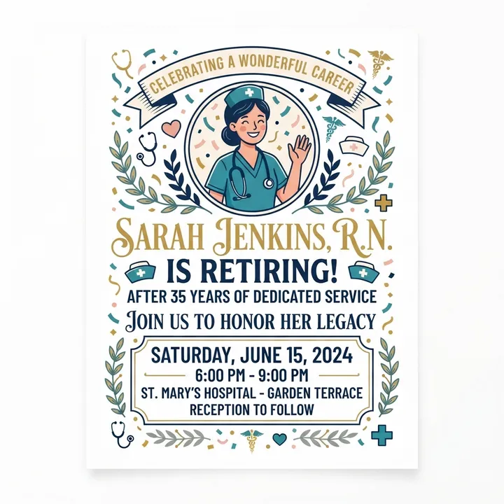 Personalized Retirement Gift For Nurse Mug — AI design