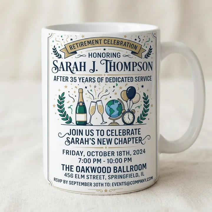 Personalized Retirement Gift Mug For Boss — Tu resultado