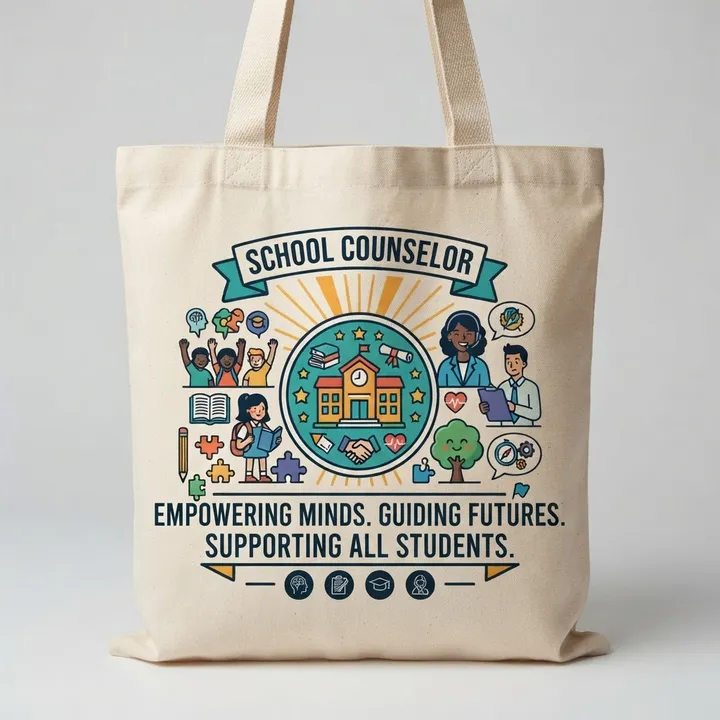 Personalized School Counselor Tote Bag — Your result