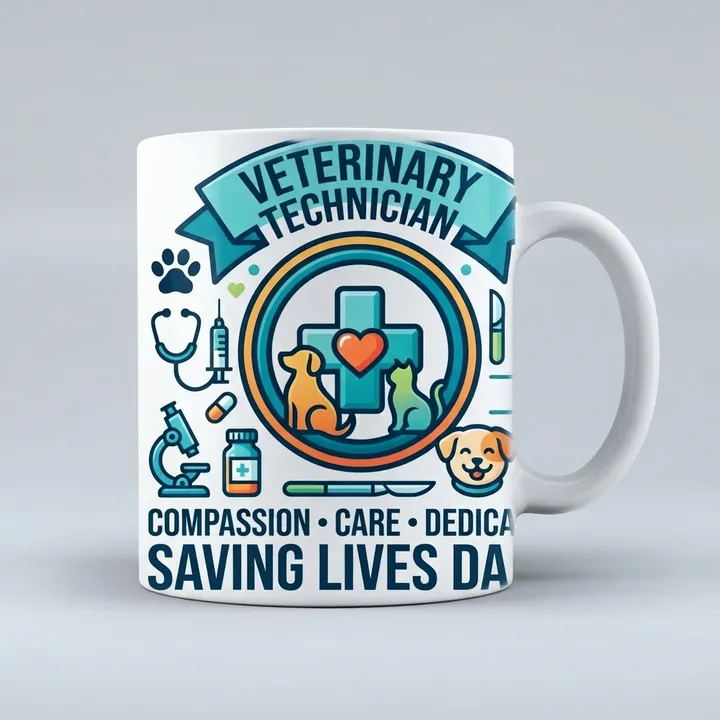 Personalized Veterinary Technician Mug — Dein Ergebnis