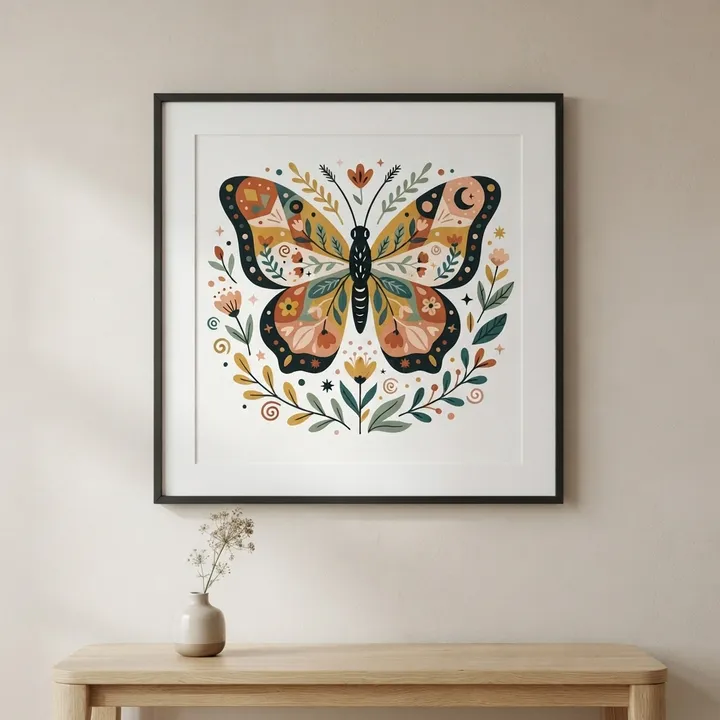 Vintage Aesthetic Butterfly Poster — Votre résultat